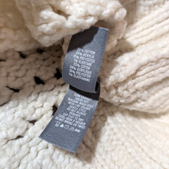 aerie knit sweater cream size small - Picture 9 of 16